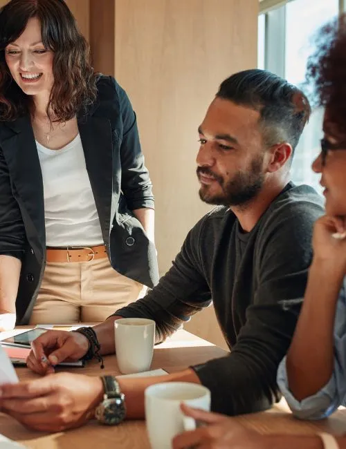 collègues en réunion
