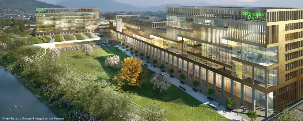 Campus Intencity à Grenoble, occupé par les équipes de Schneider Electric